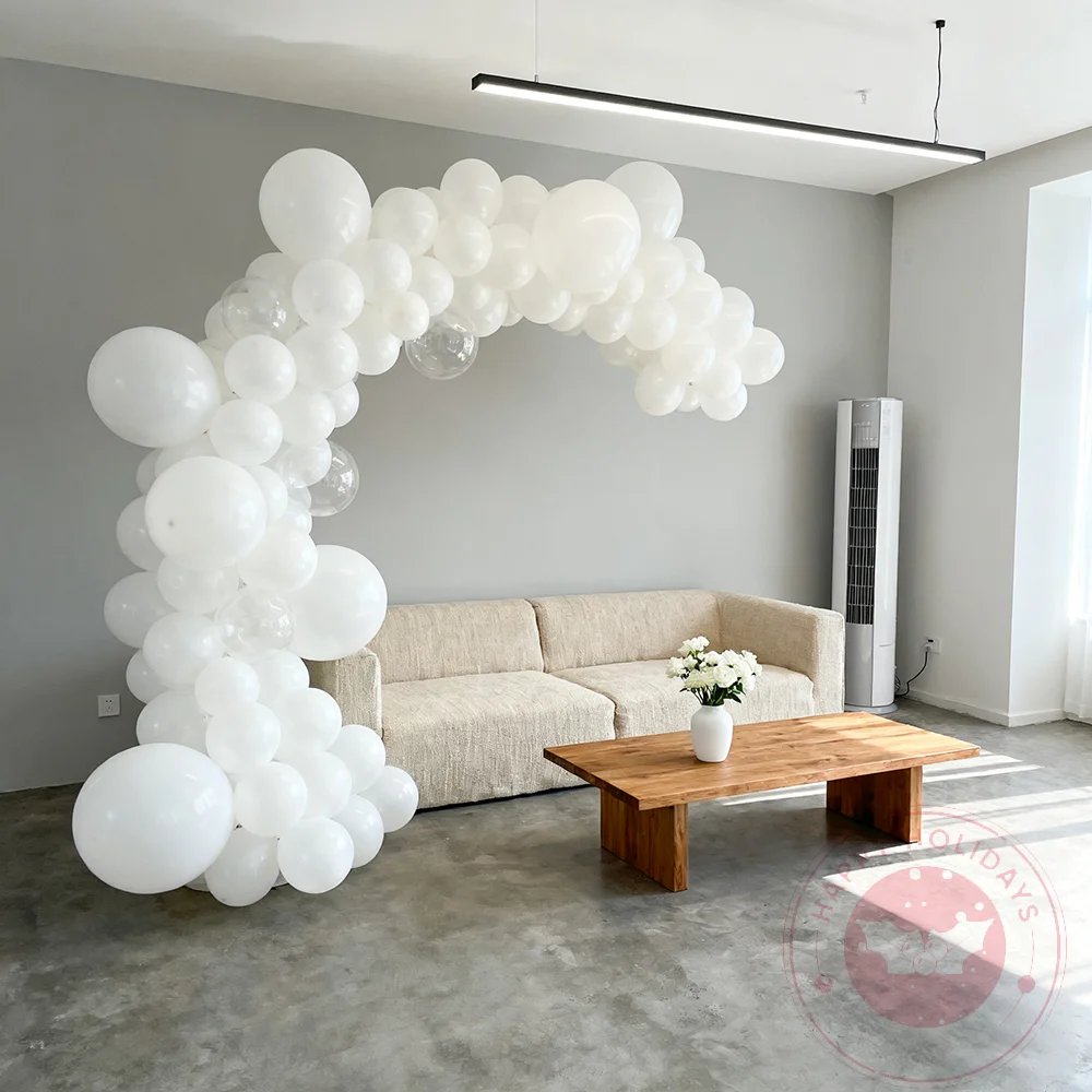 

100pcs White Balloons 10inch 12inch High-Quality Latex Helium Balloon Happy Birthday Party Decoration Wedding Balloon Wholesale
