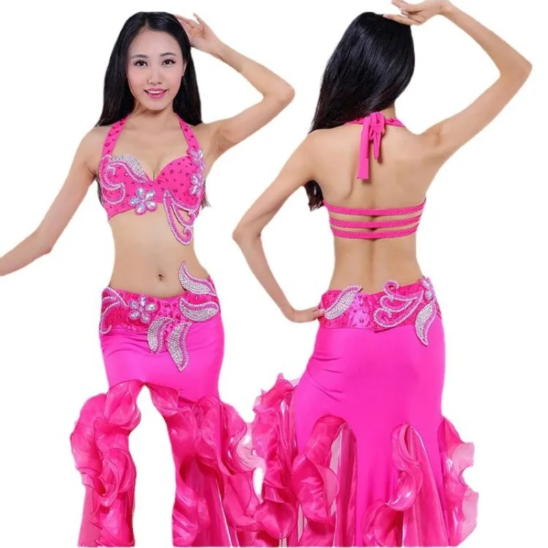 تخصيص هالوين الرقص الشرقي مجموعة ممارسة الرقص أداء زي مثير تنورة كبيرة ملابس الرقص الغريبة السامبا أزياء تنكرية