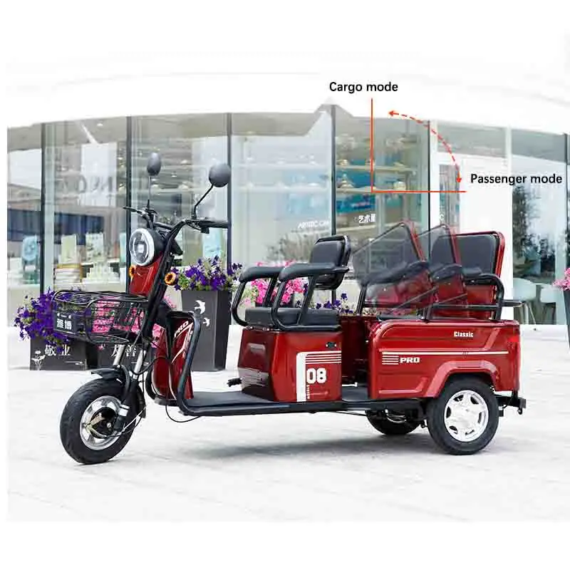 Factory Supply Electric Tricycle Cargo Turkey 3 Wheel Electric Scooter for Adult Tricycle