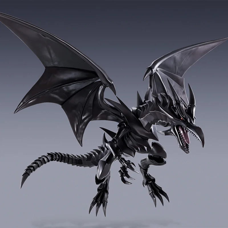 Original Bandai Anime Action Figure Duel Monsters SHMonsterArts Red Eyes Black Dragon Finished Model Kit Toy Gift for Children