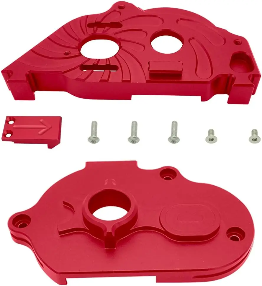 Esilun for Arrma 1/10 Motor Mount Gear Cover Set for Arrma 1/10 Senton 4X4 550 Typhon 4X4 550 Granite 4X4 550 RC Truck Parts