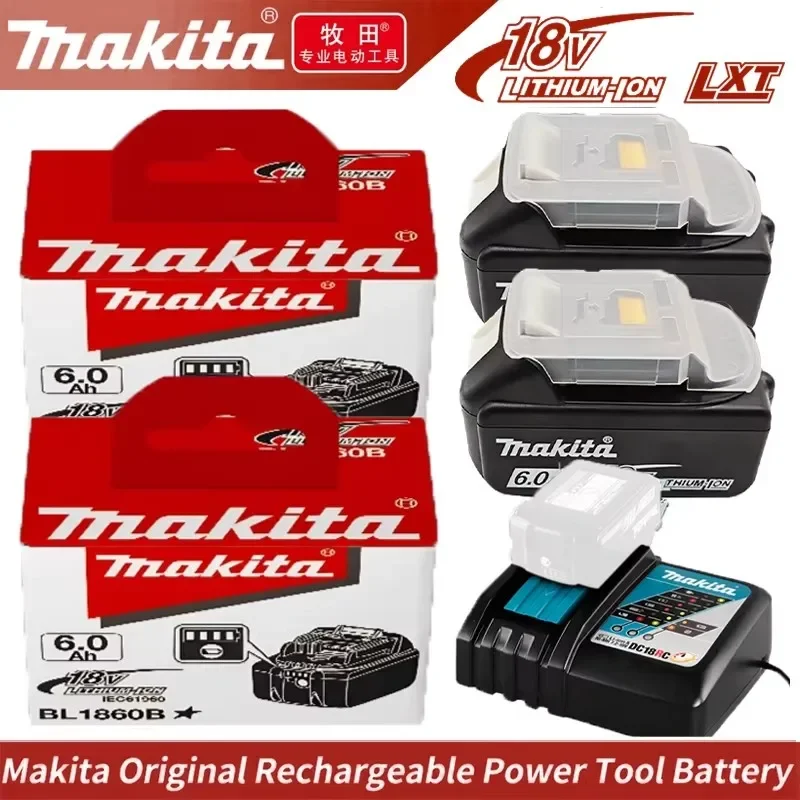 

100%Original Makita battery, makita 18v tools battery 6Ah/5Ah for Makita drill LXT DJV182 HR140D DTW700 DDF487 DTD173 DGA404