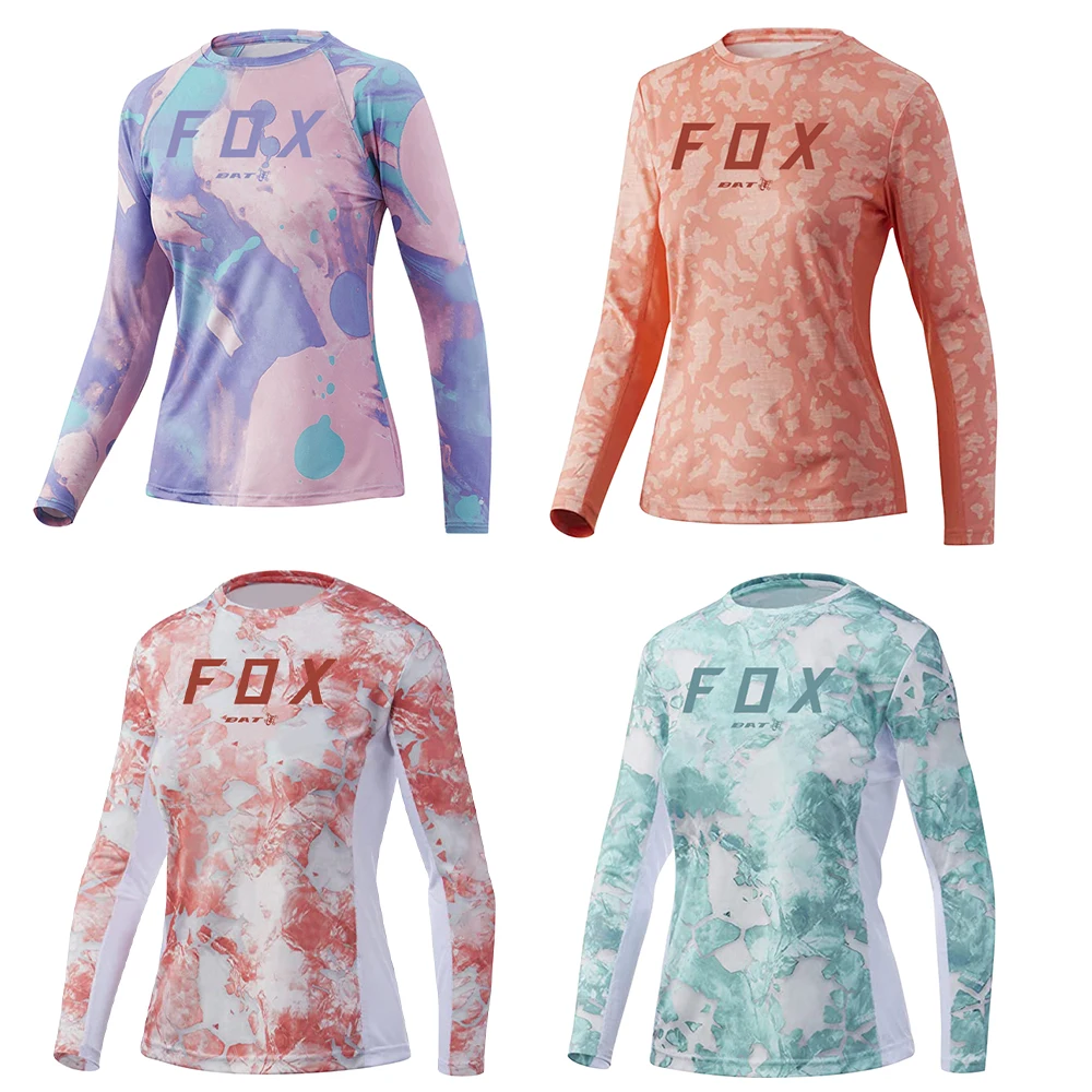 Women\'s Jersey BAT FOX Downhill Jersey Long Sleeve Mountain Bike Shirt Quick Dry Camiseta Motocross Jersey MTB Clothing