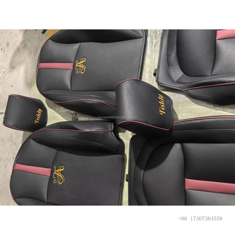 Custom White Nappa Leather Full Replacement Luxury Car Seat Cover for Lincoln Navigator E Class 7 Series Land Passat CC A7