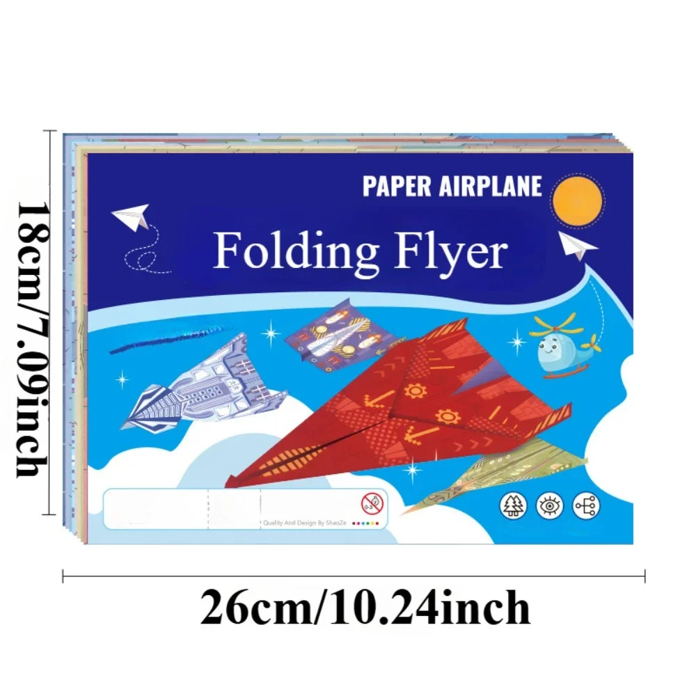 Paper Airplane Kits with 16 Classic Designs 32 Sheets of Colorful Origami Paper Planes Airplane Gifts for Boys Girls Kids