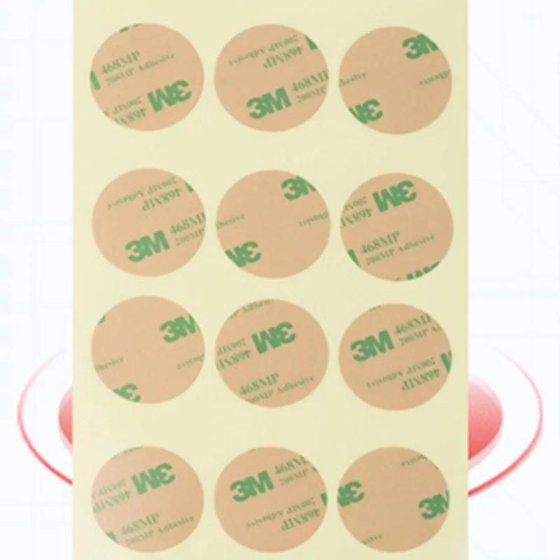 3M468MP Double-Sided Tape Die-Cut Ultra-Thin Transparent Non-Trace Adhesive Heat-Resistant Waterproof Circular Double-Sided Tape