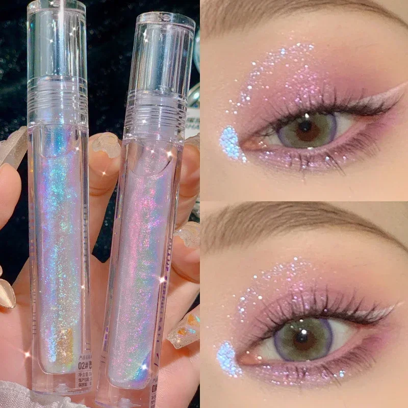 Diamond Glitter Liquid Eyeshadow Highlighter Lying Silkworm Shiny Brighten Makeup Waterproof Long Lasting Women Beauty Cosmetics