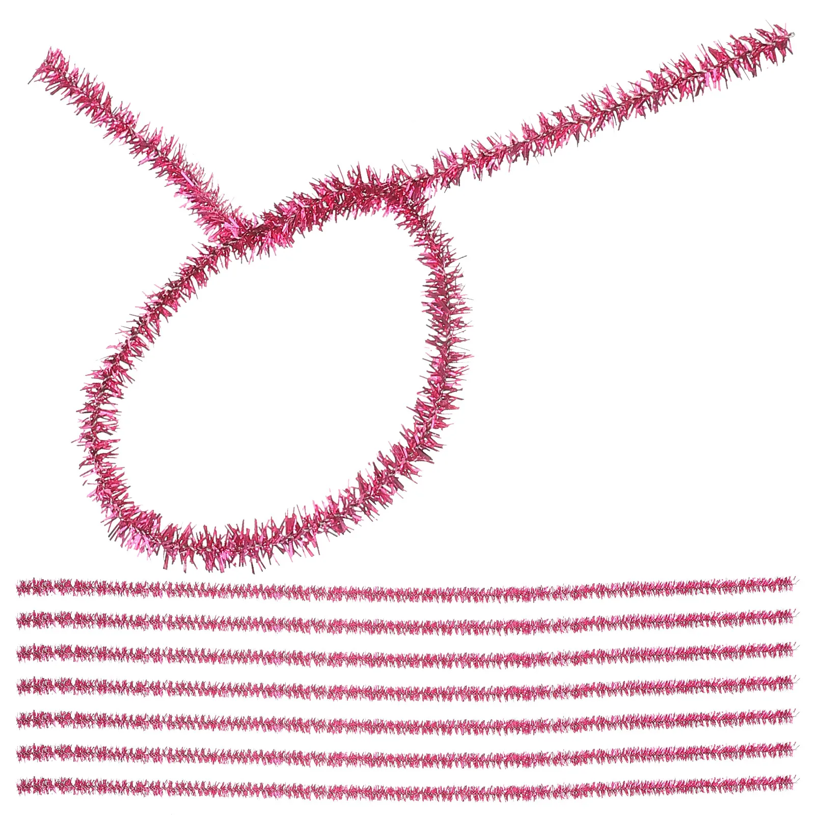 

100pcs Flashy Chenille Stems Bright Bendable Craft Sticks For Kids Diy Handmade Educational Craft Supplies Festival Decorations