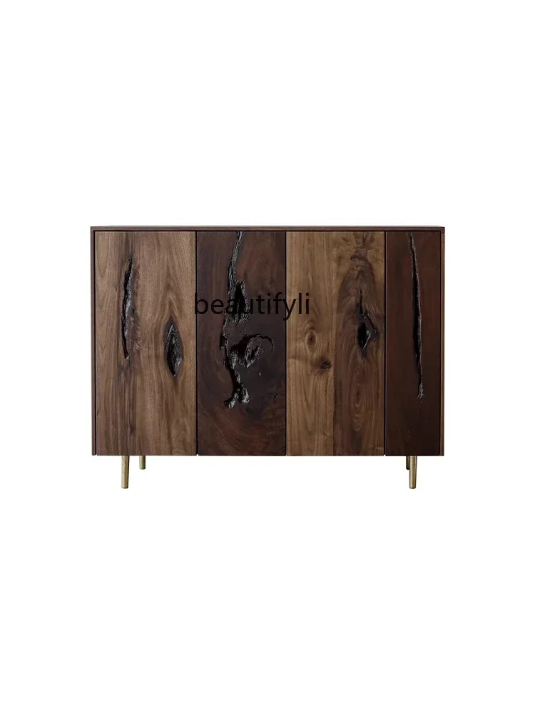 

Entrance cabinet wabi-sabi wind modern side cabinet new Chinese original nature