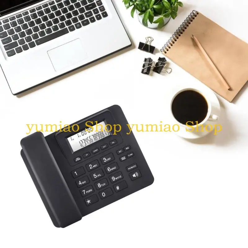 587B Desktop Corded Telephone for Home Landline Telephone with Big Button Phone