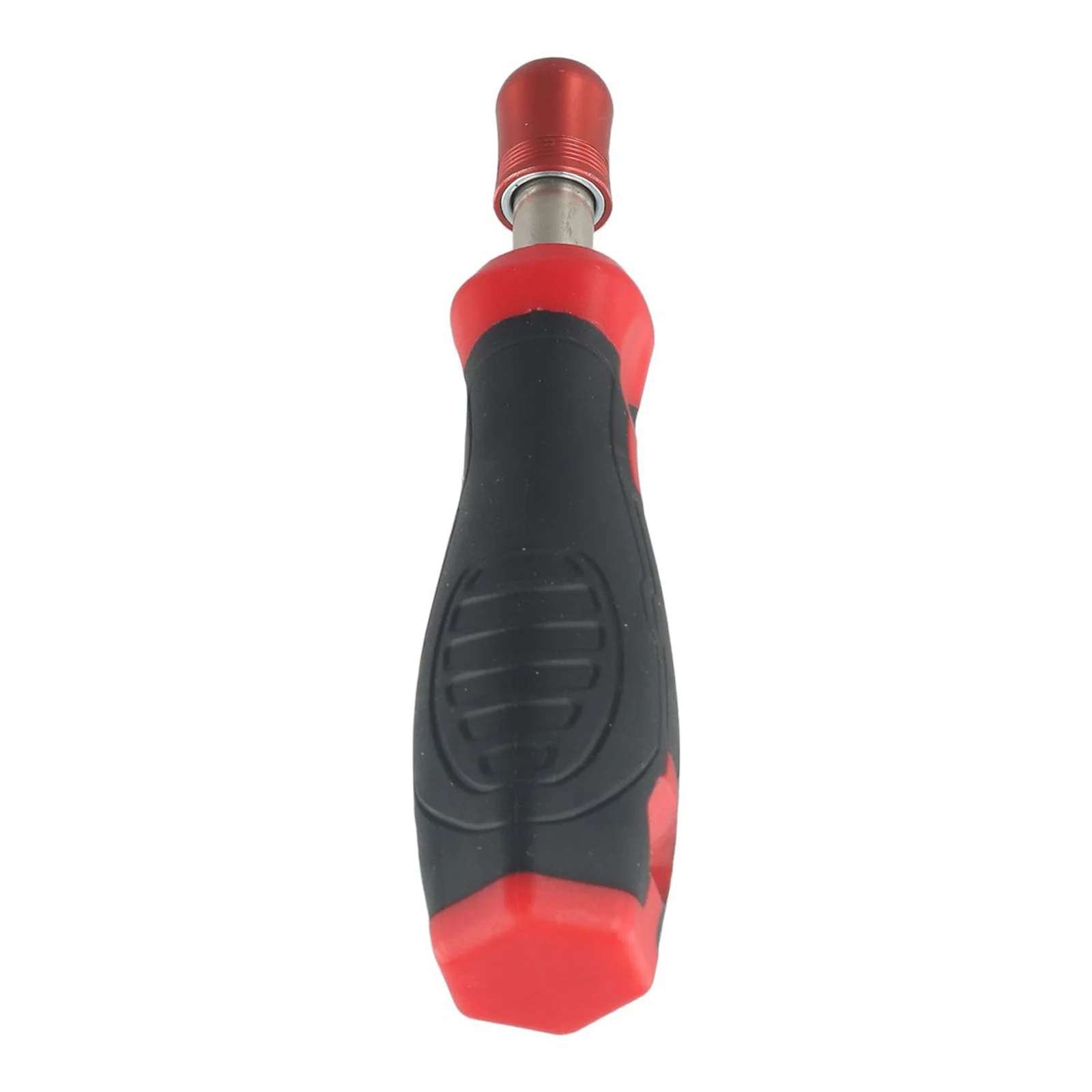 Screw Driver Handle Screwdriver Handle Chrome Vanadium Steel Rubber Length 135mm Magnetic Red Black Self Locking