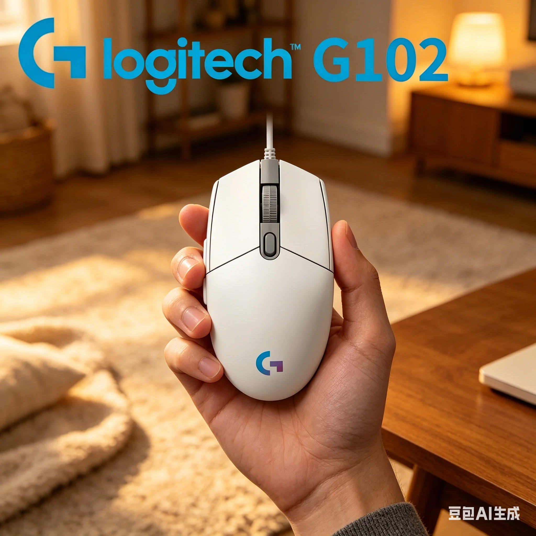 Logitech G102 Wired RGB Gaming Mouse 8000DPI Ergonomic For PC Laptop Mac Windows Gamer Home Office Use