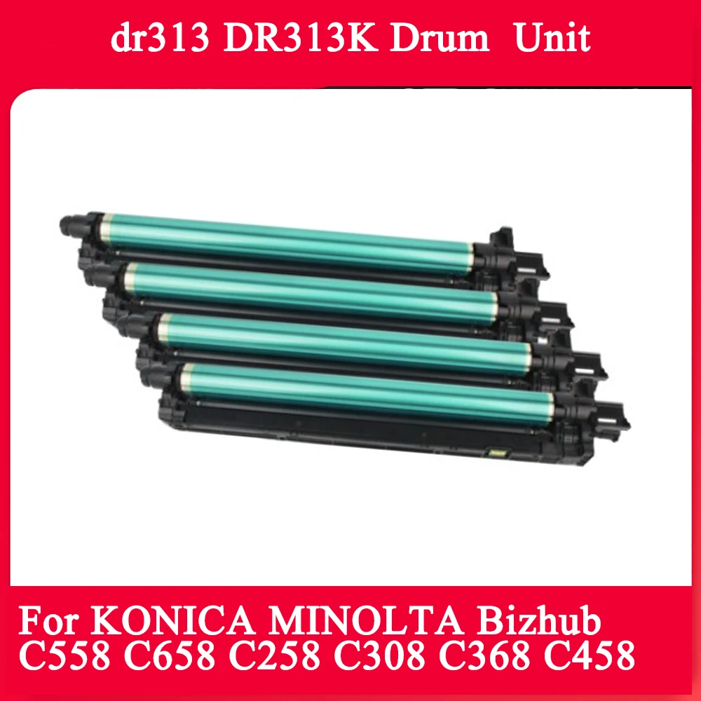 DR313K DR313 Drum Unit Comaptible For Minolta Konica bizhub C658 C308 C368 C258 C458 C558 A7U40RD Schwarz 120K dr313k dr313