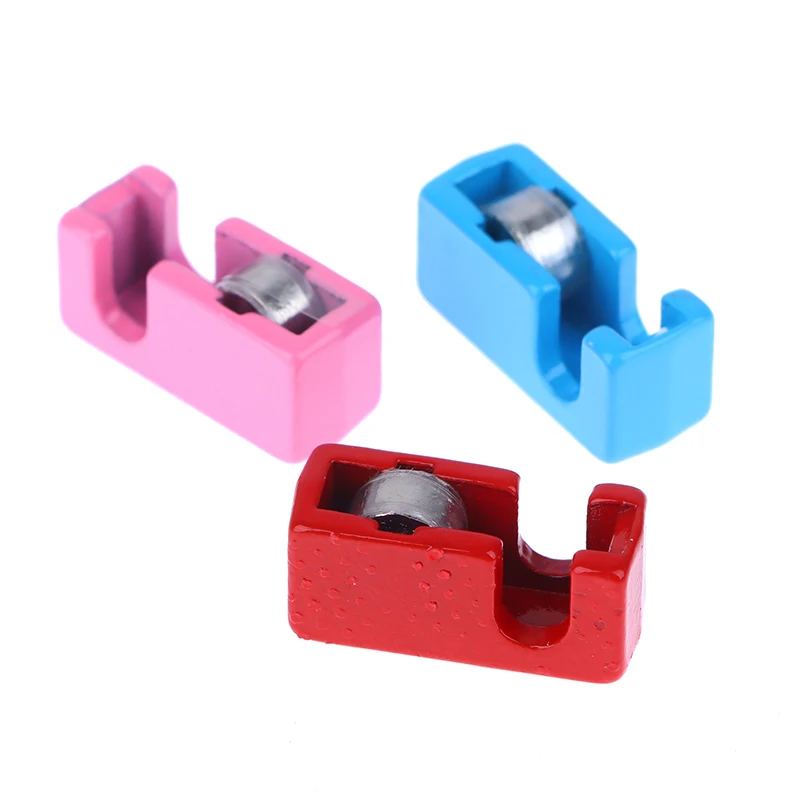 1/12 Dollhouse Tape Dispenser Dolls House Mini Tape Cutter Dollhouse Stationery Decor Office School Pretend Play Toy