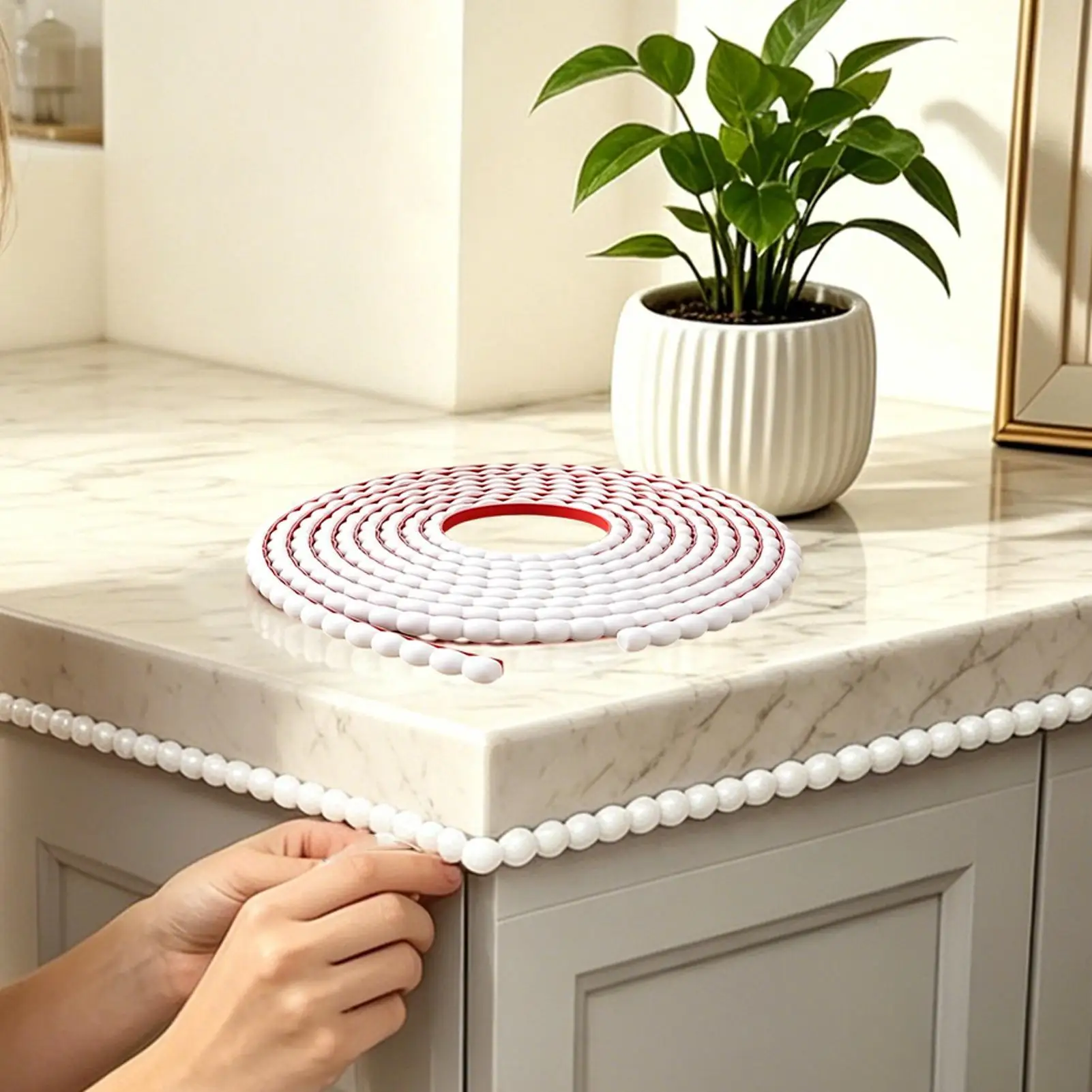 Peel And Stick Molding Trim Self-Adhesive Strip Decoration For Wallpaper Self-Adhesive Door Molding Decor For Kitchen Bathroom
