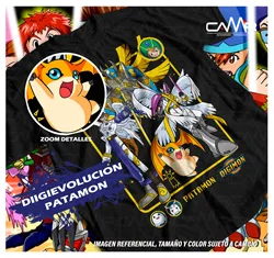 Agumon Adventure T-shirt Veemon Digimon Adventure Omnimon Anime Tee gift clothes