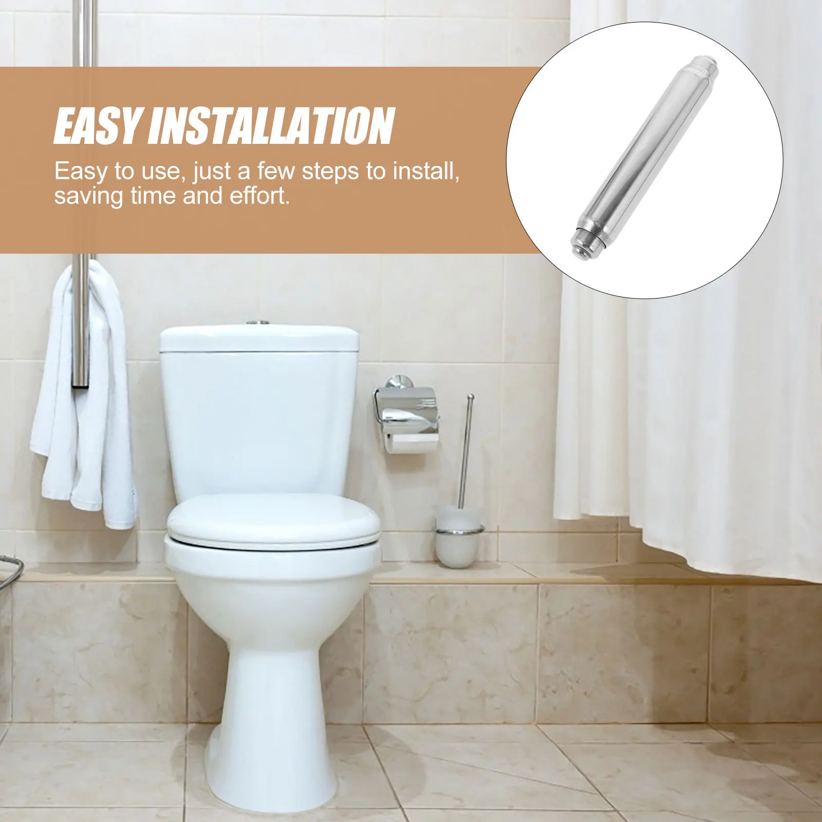 

Toilet Paper Rod Stainless Steel Spring Holder Replacement Roller for Bathroom Tissue Box Paper Holder Tissue Box Shaft