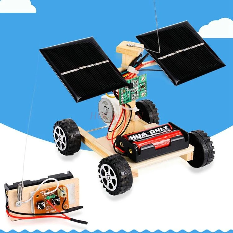 DIY Kit Remote Control Solar car Science Experiment Kids STEM Electronic Education Technology Physics Toys for School Children