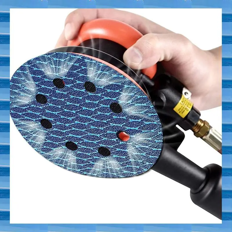 

AT53 80Pcs Diamond Shape 5 Inch Sanding Disc, Hook And Loop Sanding Discs For Random Disc Sanders(60-400 Grit)