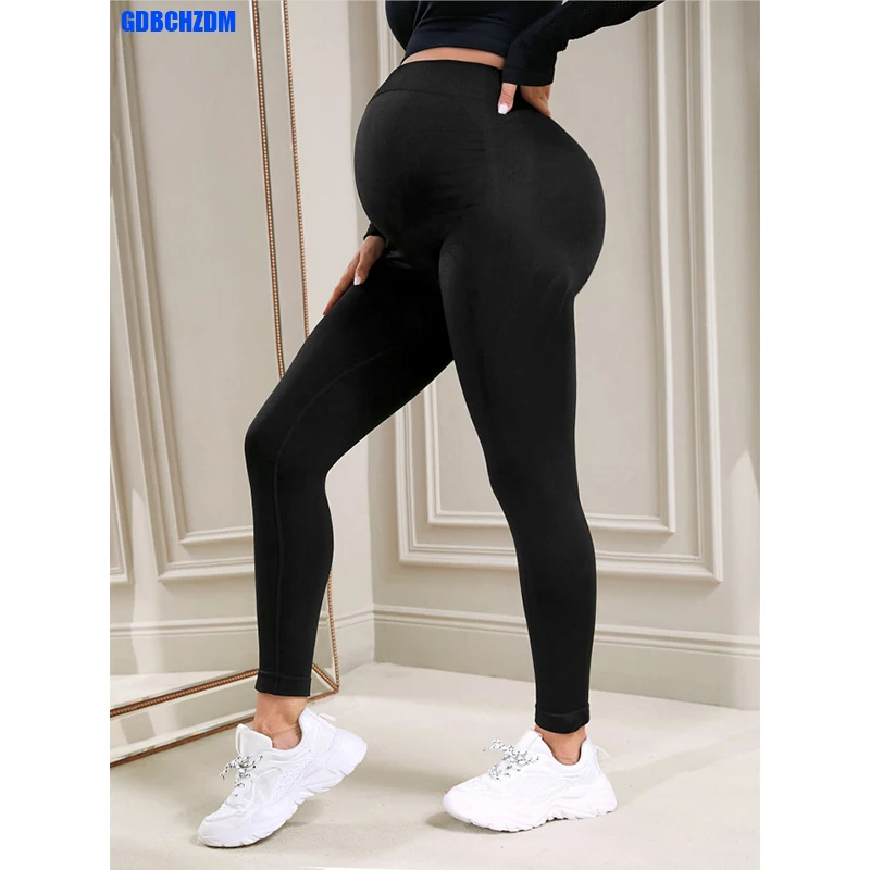 High Waist pregnancy Leggings Skinny Maternity clothes for pregnant women Belly Support Knitted Leggins Body Shaper Trousers