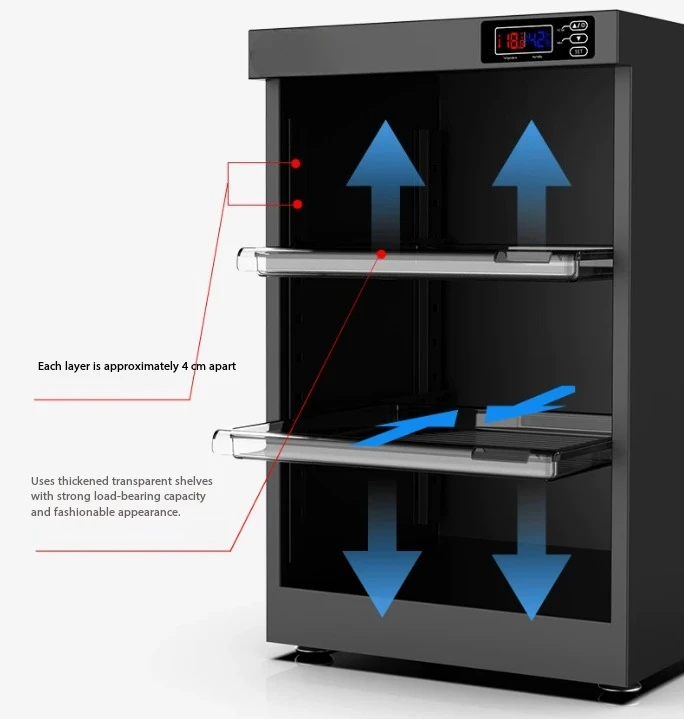 Electronic moisture-proof box drying oven photographic equipment sealed storage, tea bar storage large capacity 18-180L