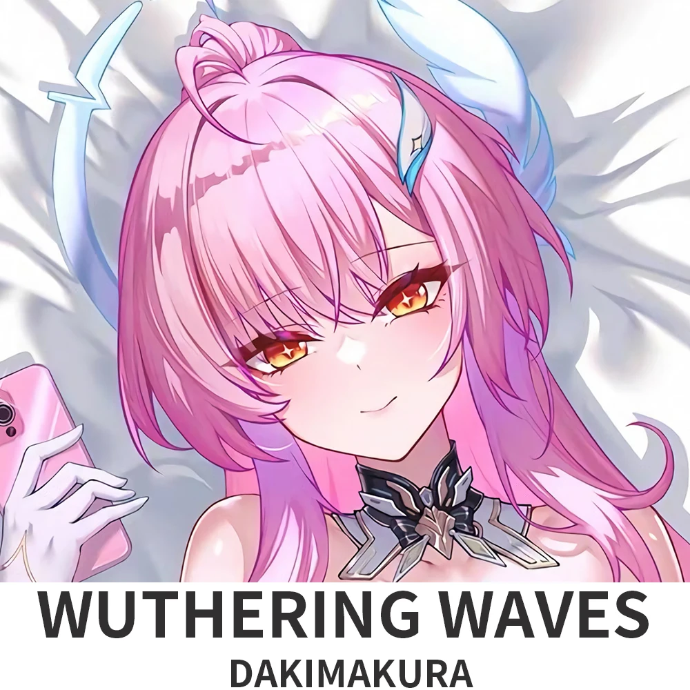 Wuthering Waves Aemeath Dakimakura 2WAY Hugging Body Pillow Case Anime Pillow Cushion Cover Xmas Gifts