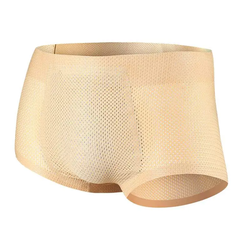 

Men's fake butt panties hip lift flat corner buttocks artifact thickened sponge men underwear boxers for men