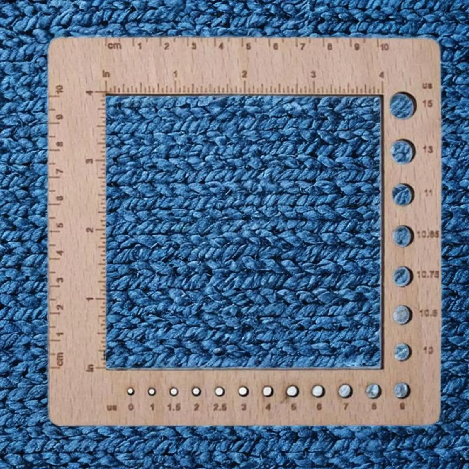 Wood Knitting Gauge Ruler Creative Gauge Tool Craft Knitting Tool Beginner
