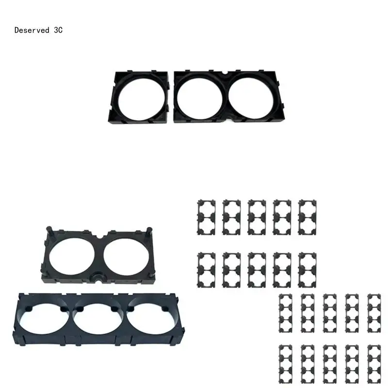 Pack of 10 26650/66160/46160 Lithium Battery Cell Holder for Customizable Layouts in Power Systems