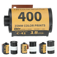 35mm Camera Color Film ISO 320-400 35mm Fine Grain Wide Exposure Latitude HD Camera Color Negative Film for 135 Camera