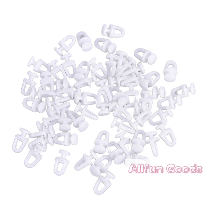[TG835]60Pcs Plastic Rail Curtain Track Conveyor Hook Rollers Home Curtains Accessories