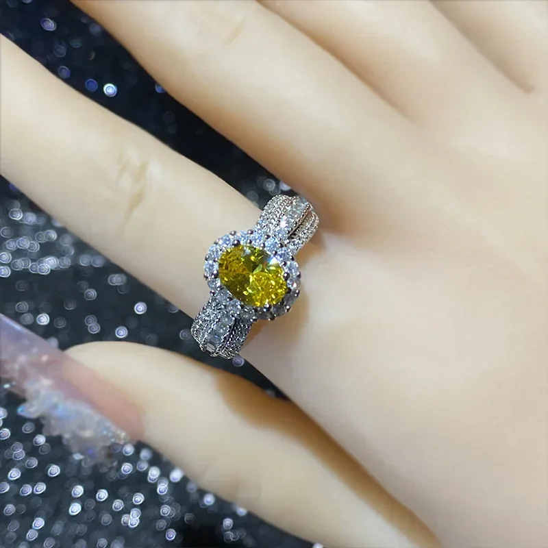 

MDL Муассанит Стиль Итальянское тканое кружево и кружево Цветное кольцо с драгоценным камнем Позолоченное кольцо из микрофибры Небесно-голубое индексное кольцо D