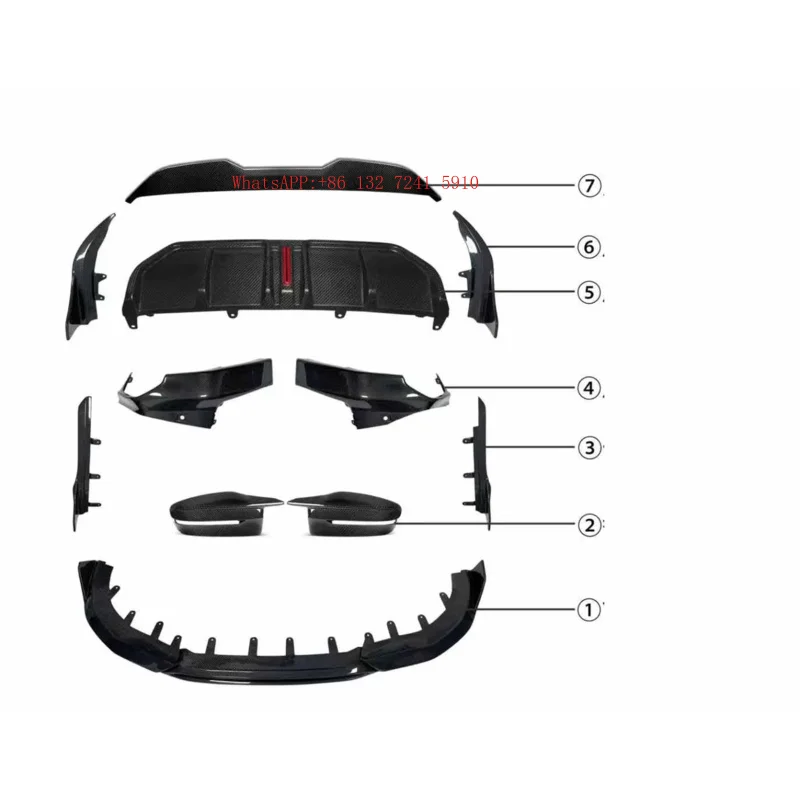Hongsheng Products for  M240 Upgraded and Modified TAKD High Quality Dry Carbon Fiber Body Kit Manufacturer Direct Sales