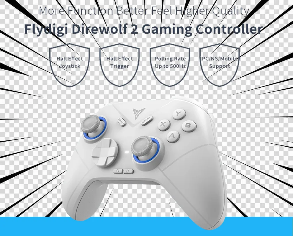 Flydigi Direwolf 2 Orginal Wireless/Wired Gaming Controller Support PC/NINTENDO SWITCH/Android/iOS Gamepad for Mobile phone