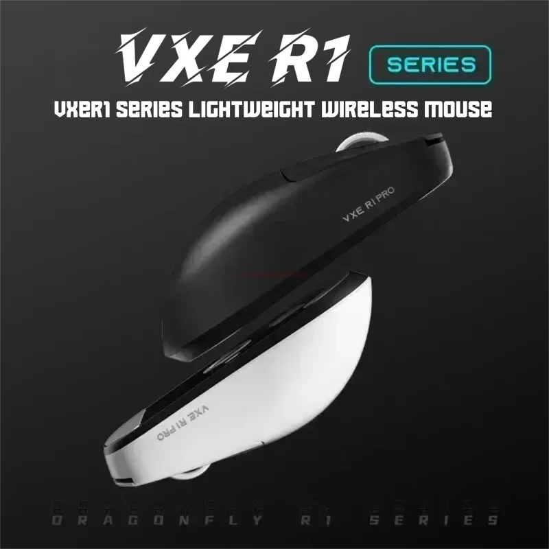 Vxe-Souris de jeu sans fil Dragonfly R1 Pro Max, Paw3395, Nordic52840, 2kHz, vitesse intelligente X, faible retard, Fps, poids l
