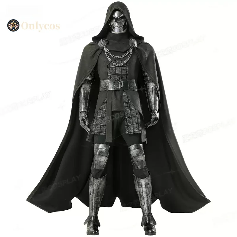 Avengers Doomsday Doctor Doom Cosplay Costum Halloween Men's Fantasy Uniform Coat Props Shoes Mask Accessories Set Onlycos view 5