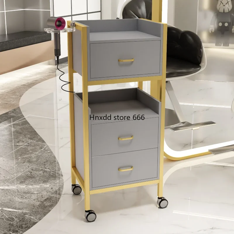 Manicure Cart Spa Furniture Aesthetic Roulette Storage Trolley Portable Aesthetics Aluminum Beauty Salon Tray Stations Lash Hair