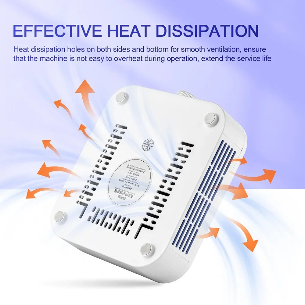 Extractor de polvo de uñas sin escobillas, supersucción de 120W con 2 filtros, potente recolector de polvo para uñas, ventilador para manicura, aspiradora