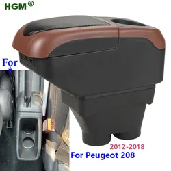 For Peugeot 208 Armrest Box For Peugeot 208 2012-2018 Car Armrest Retrofit partsBracing Height Increase Arm auto Storage Box