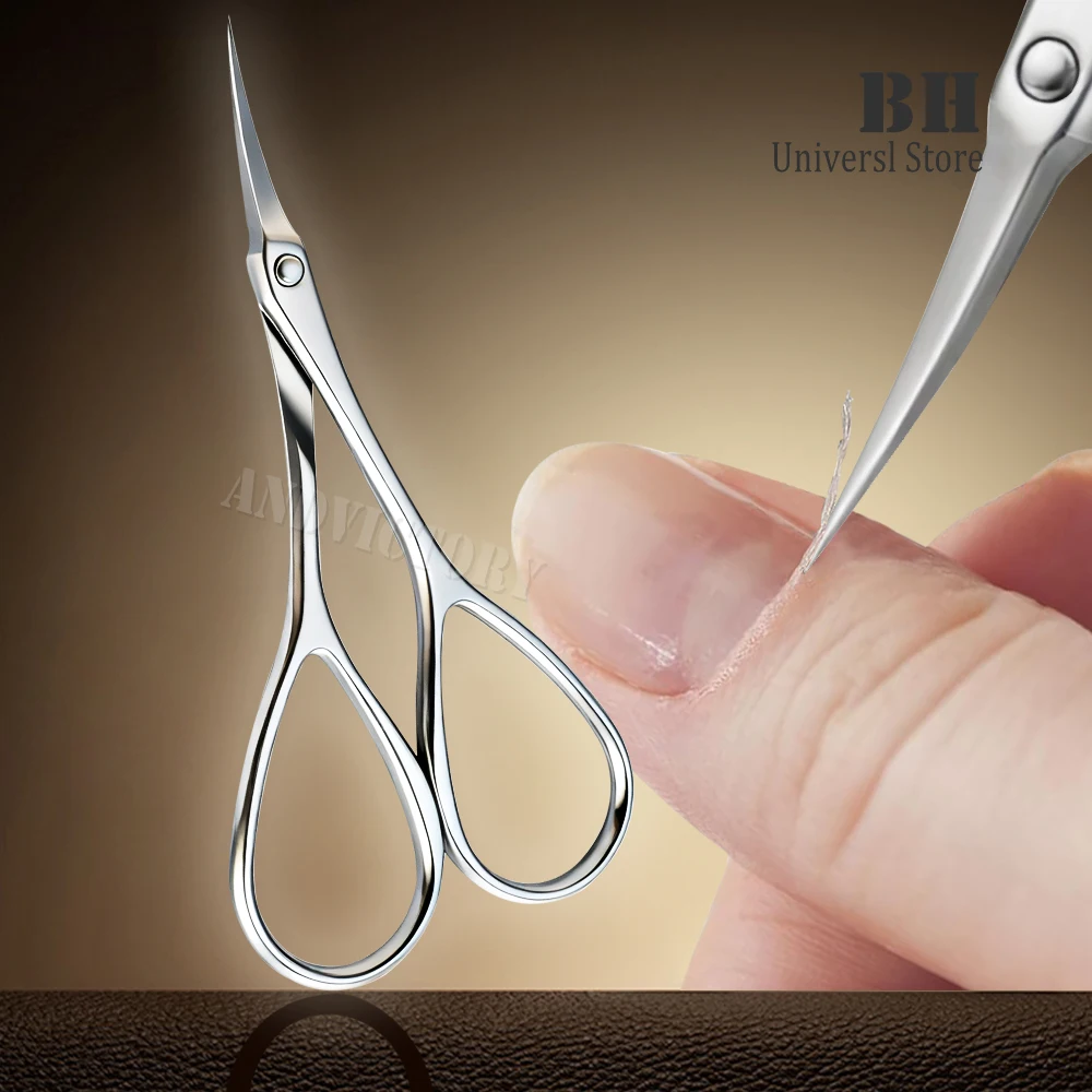 Cuticle Scissors Extra Fine for Women Men Profession Stainless Steel Cuticle Remover with Precise Pointed Tip Grooming Blades