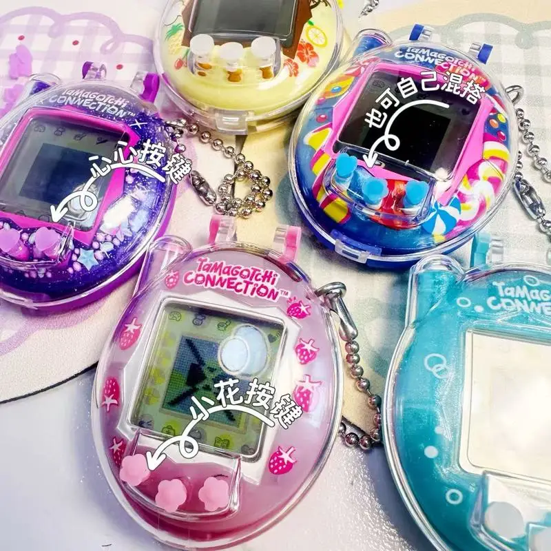 

In Stock New Style2.0 Button Version For Tamagotchi Connection V3 Replica Transparent Protective Case Dustproof Birthday Present