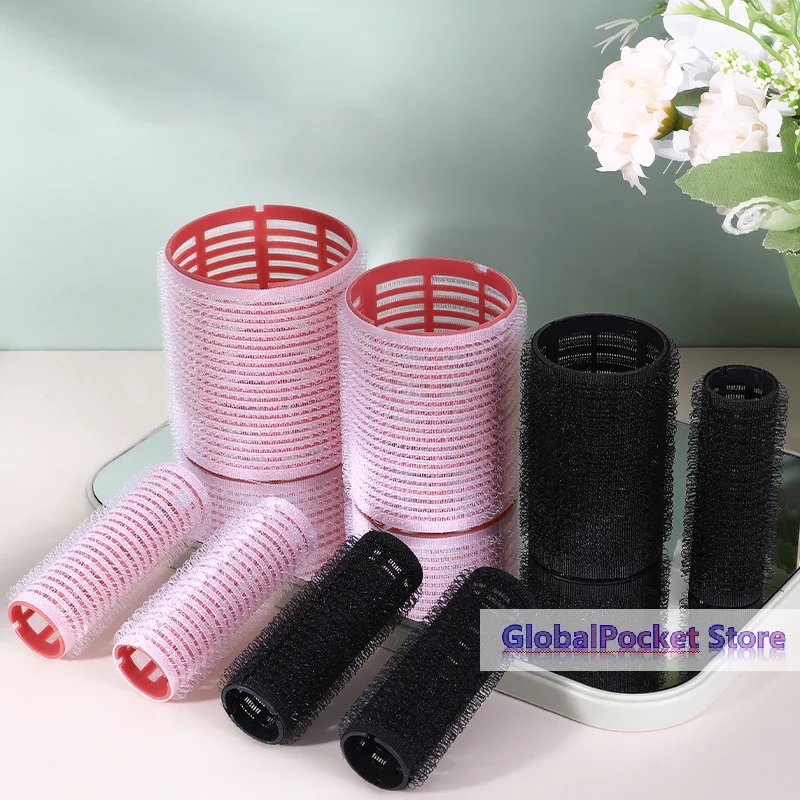 Hair Roller Set 6Pcs Self Grip Heatless Hair Curler Different Size No Heat Self-adhesive Curling Hairdressing Styling Tool