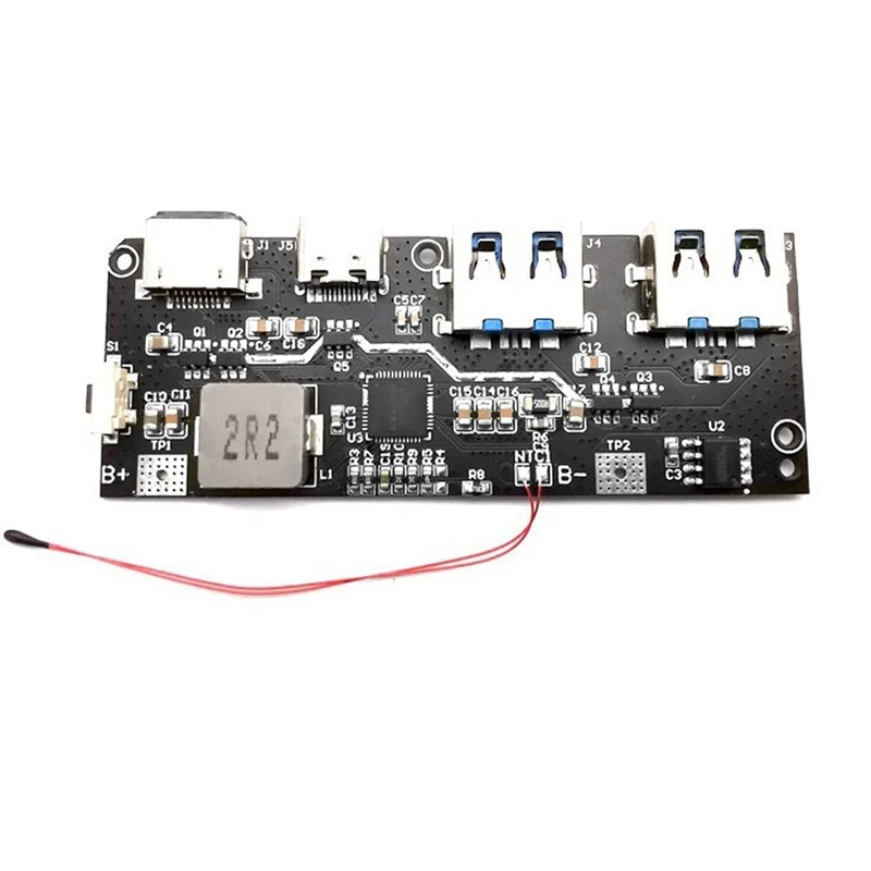 QC4 PD3.0 22.5ワット5ポート2ウェイ電源銀行モジュール回路基板diyマザーボード (1個)