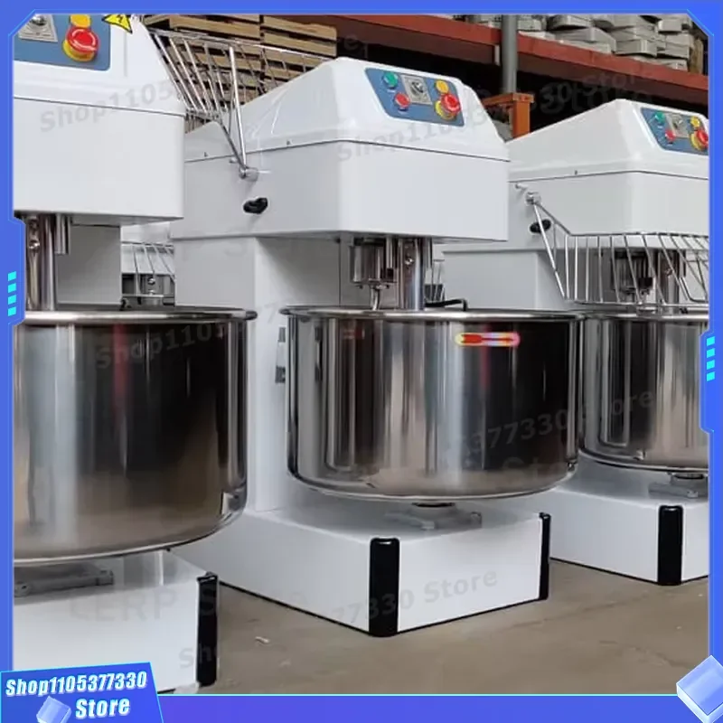 25KG Commercial Spiral Dough Mixer Dual Motor Full Belt Drive Bread Cake Flour Mixing Machine Heavy Duty Bakery Equipment