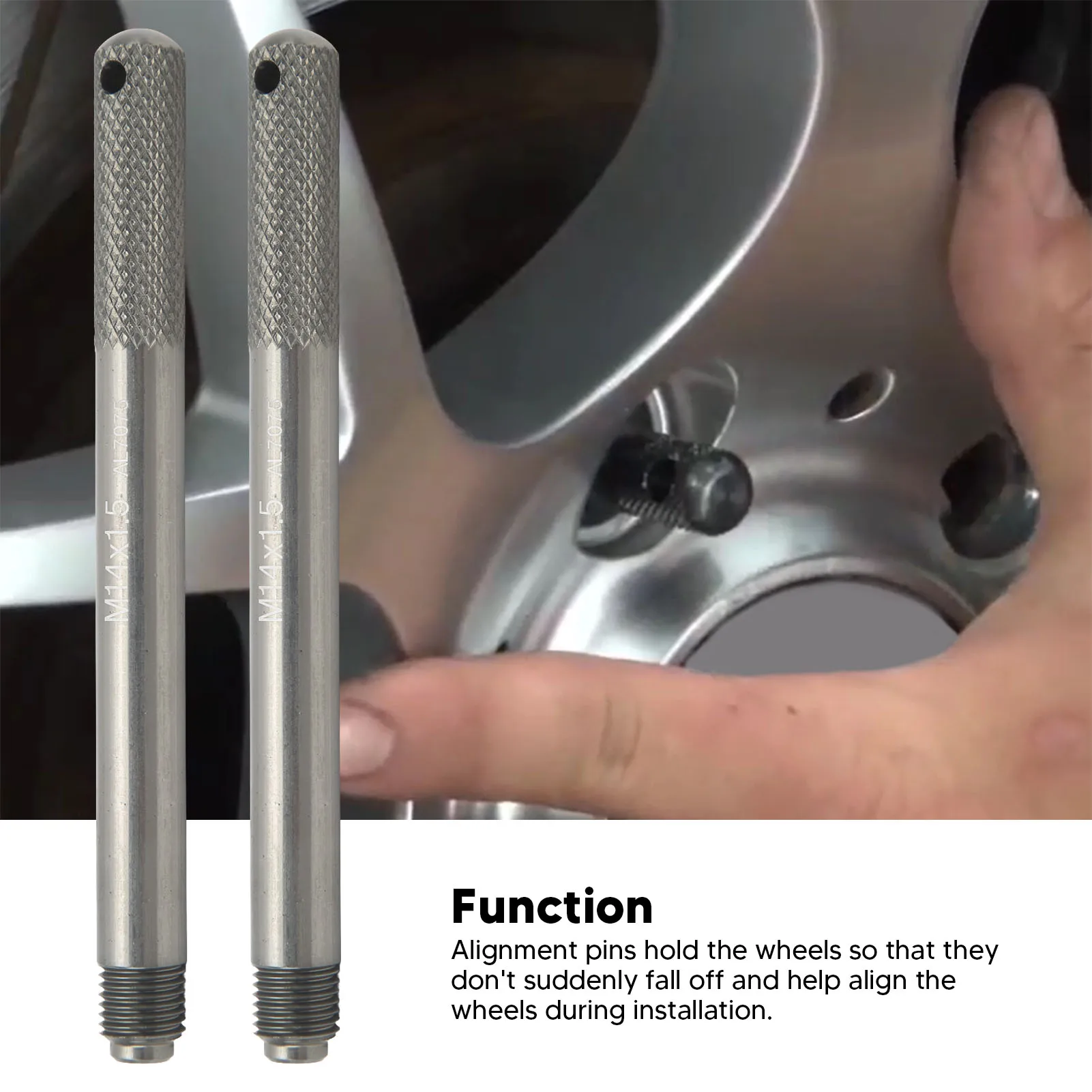 

2 шт., штифт для выравнивания колес, набор штифтов для подвешивания колес, набор штифтов для обода, направляющий инструмент для ремонта автомобильных шин