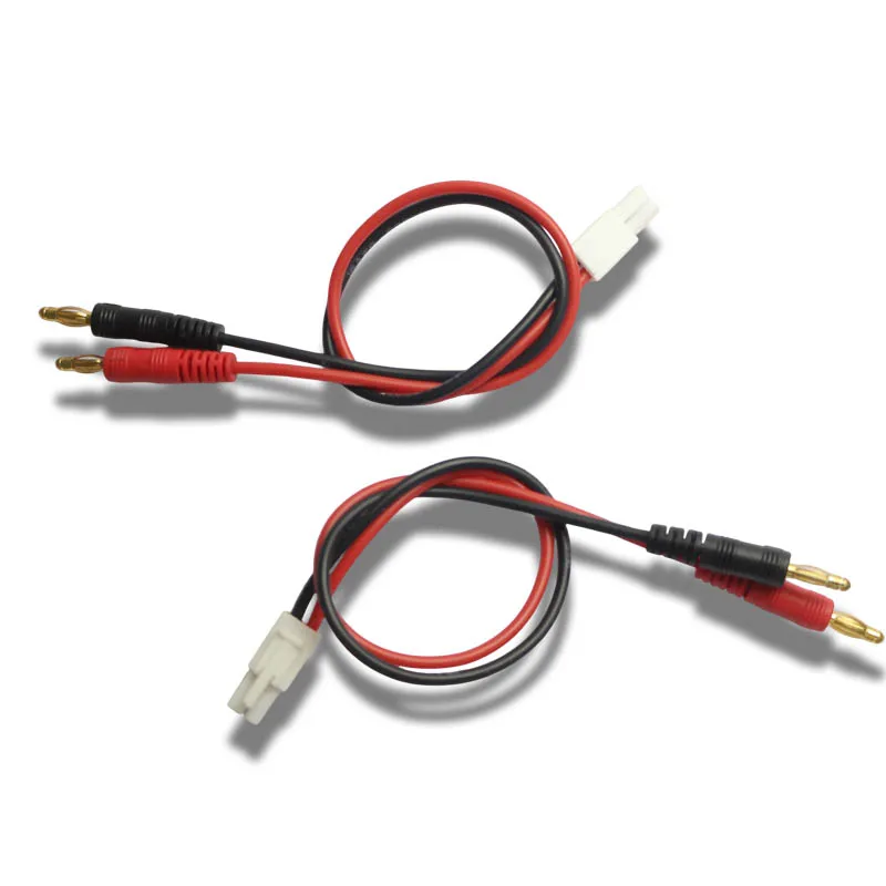 1/2/5pcs 4.0 Oda Mini Tamiya To 4mm Banana Plug Charger Lead 14AWG 300mm Charge Cable For RC Drone Airplane Lipo Battery DIY