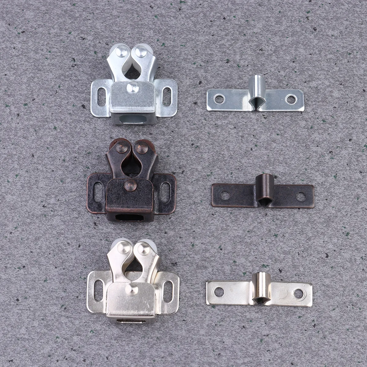 20Pcs Cabinet Door Catch White Door Latch Ball Catcher Toggle Clip High Grade Wear Resistant Tidy Modern Home Use