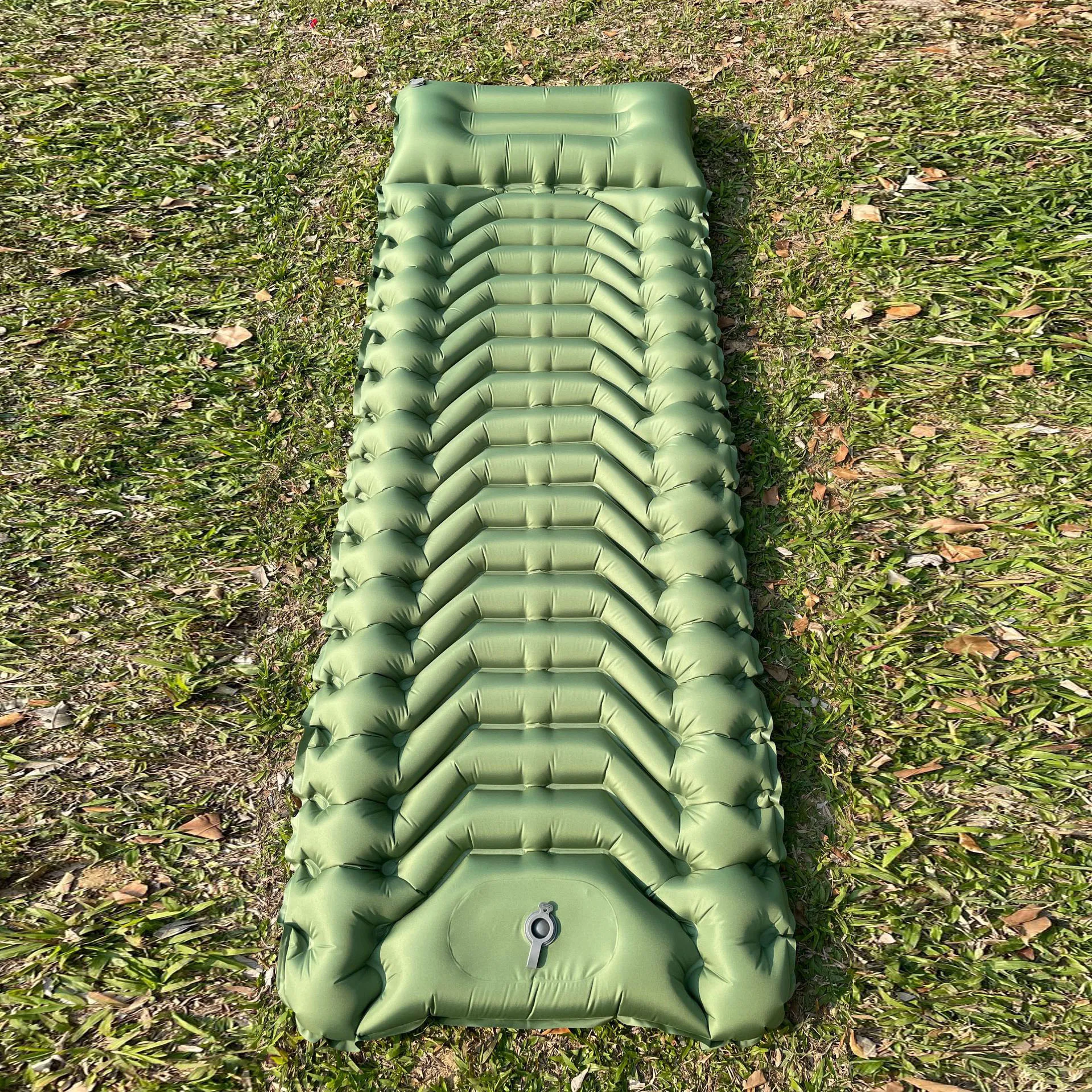 

860g Premium Camping Air Mattress - Quick-Inflate PU Sleeping Pad with Waterproof Coating, Beach Mats Ideal For Outdoor & Tent