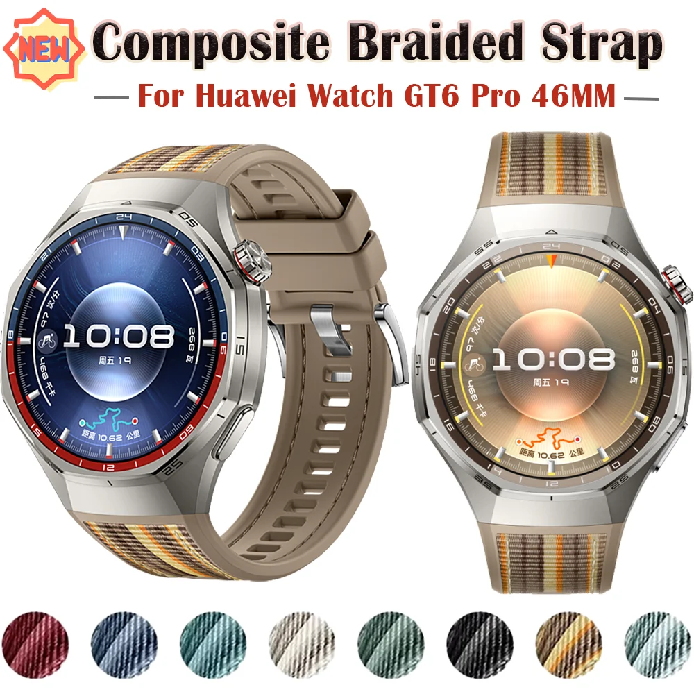 Nylon-Silikonarmband für Huawei Watch GT6 Pro Sport Original-Ersatzband für Huawei GT6 Pro Zubehör Armband Armband