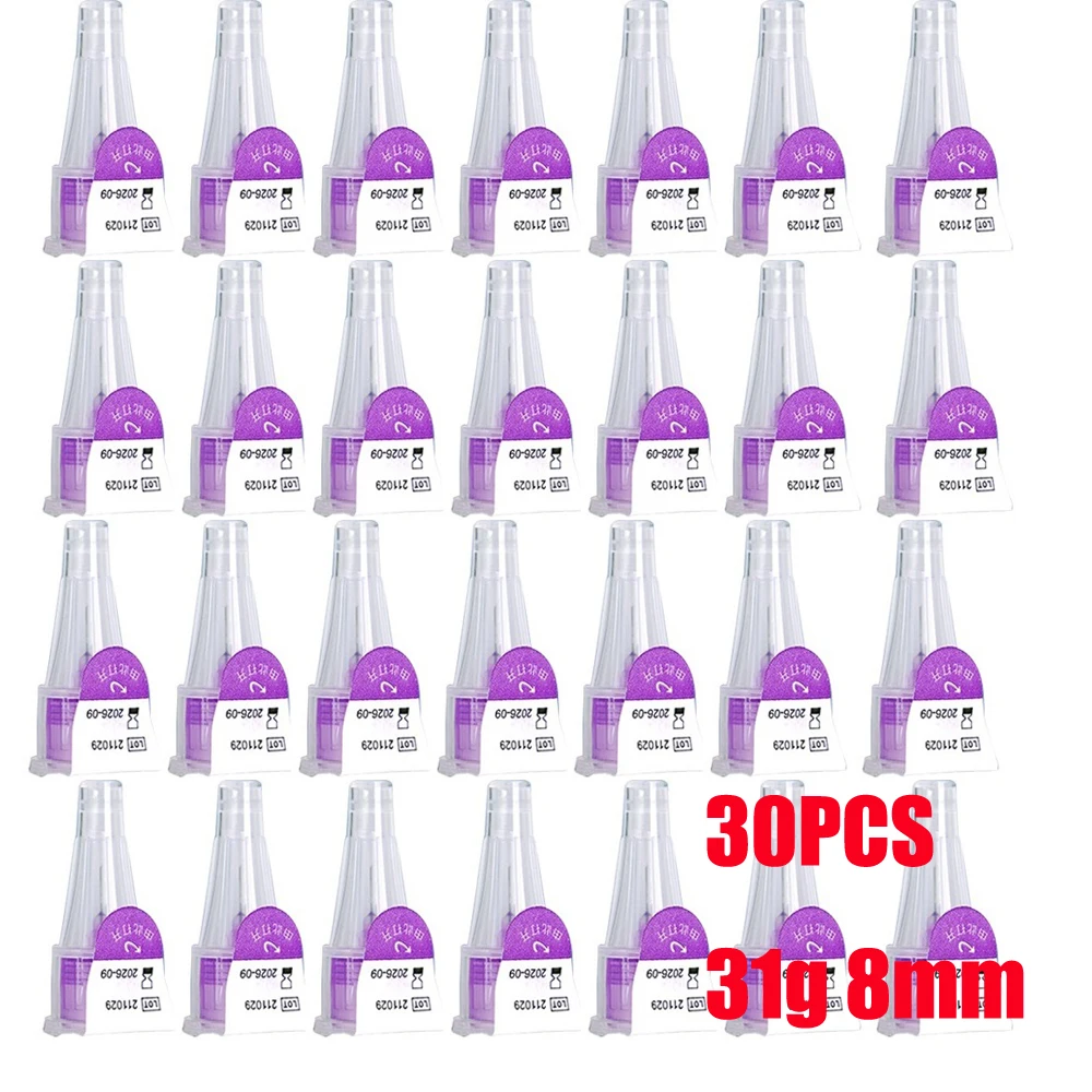 10/30/50/100 Stuks Insuline Cartridges voor Lilly Insuline Injectie Pen Individuele Verpakking Medische Insuline pen Tip 4mm 6mm 8mm